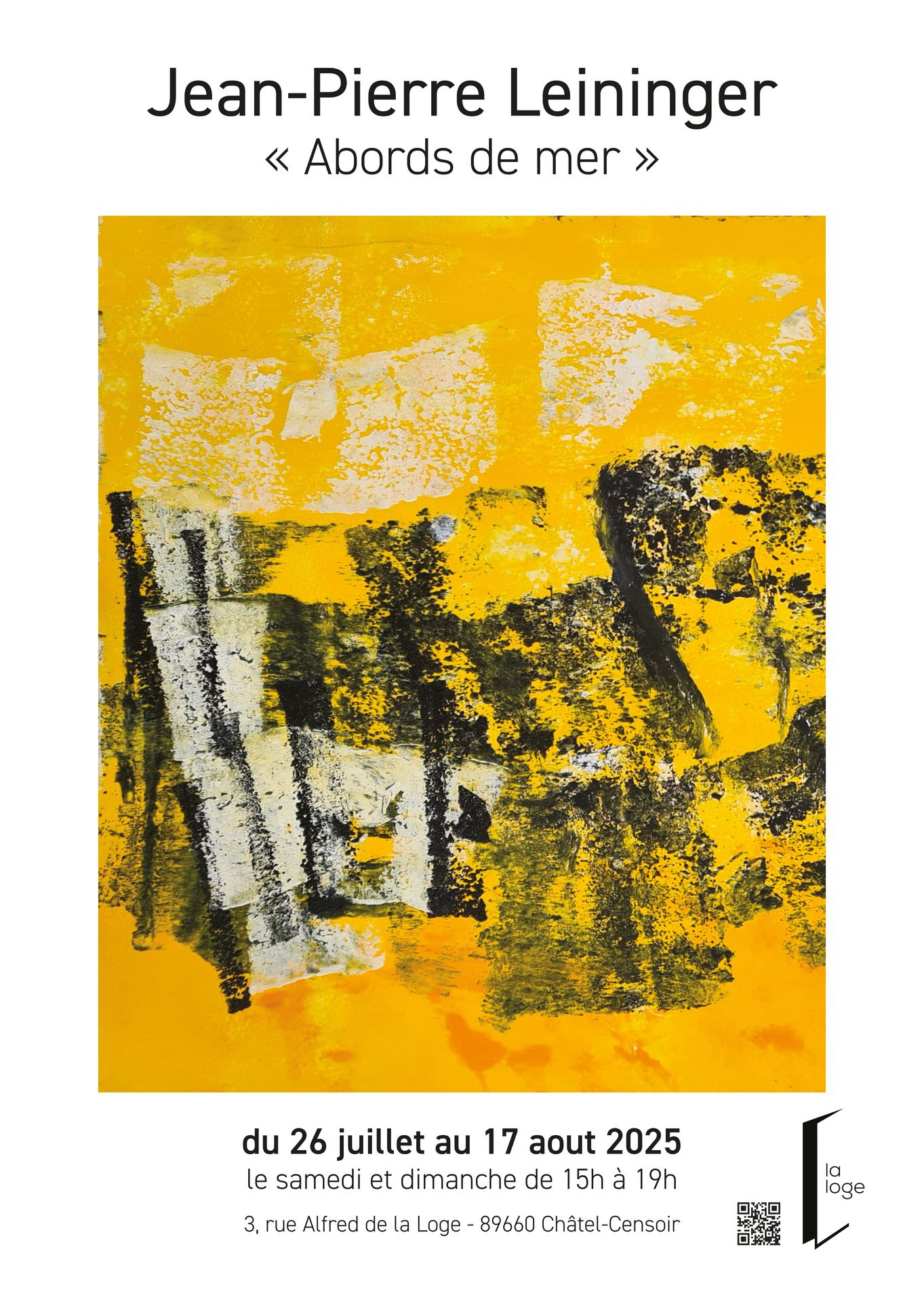 Affiche exposition Abords de mer - Jean pierre Leininger